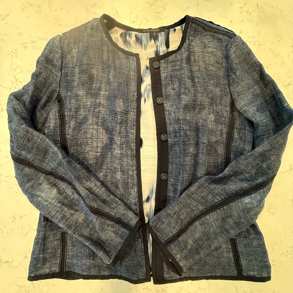 Elie Tahari Blue Jacket
